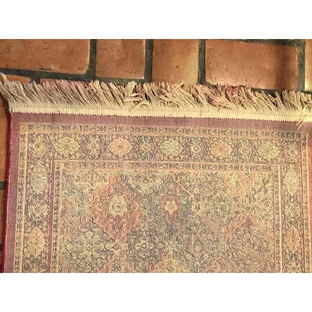 Silk Prayer Mat 2.17' X 3.83' For Sale - Image 10 of 12