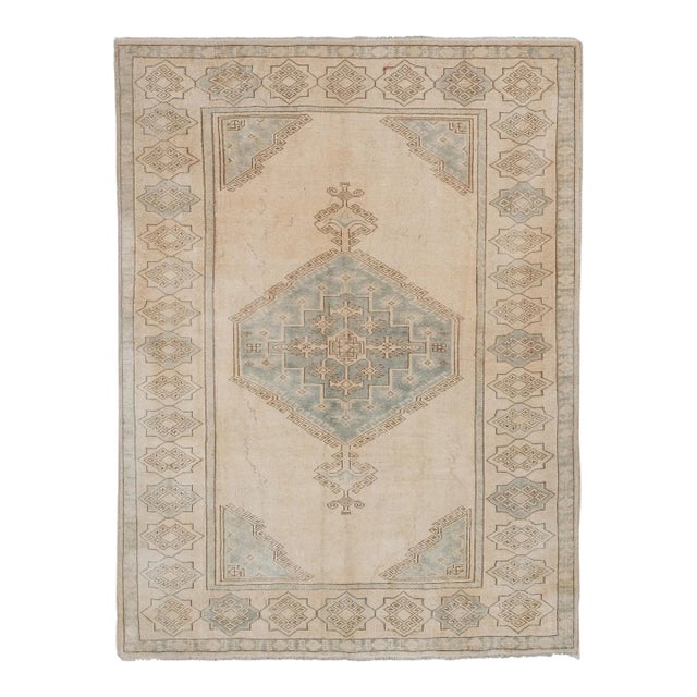 Vintage Oversize Turkish Kars Rug 6'1" X 7'10" For Sale