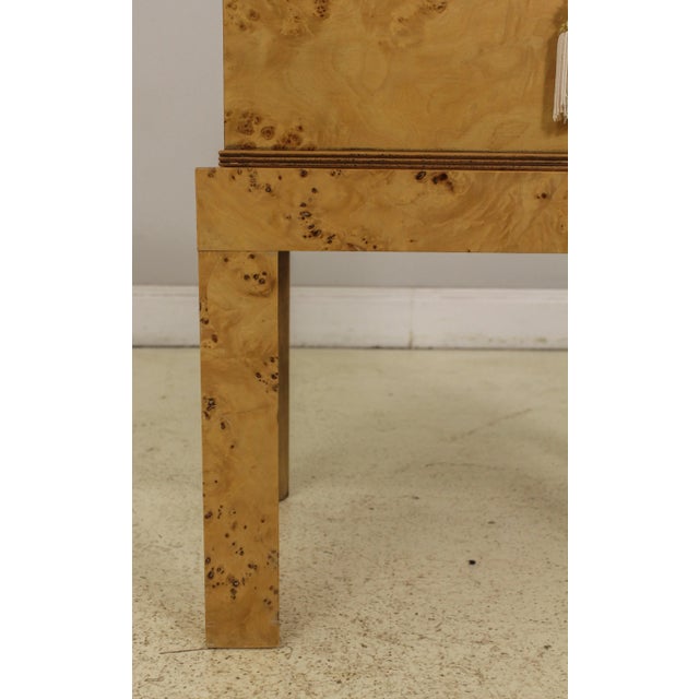 Italian Made Birds Eye Maple Domed Chest | Chairish