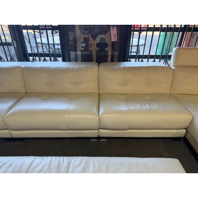 Gamma Off White Five Piece Sectional For Sale - Image 4 of 7