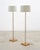 Late 20th Century Pair of Charles Hollis Jones Style Lucite Column Floor Lamps For Sale - Image 9 of 17