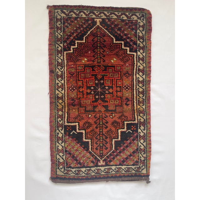 Farmhouse Set of 2 Early 20th Century Turkish Harput Rug Cushion Pillow Covers For Sale - Image 3 of 17