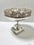 Vintage Silverplate Swan Pedestal Compote Bowl With Pierced Gallery Centerpiece For Sale In Louisville - Image 6 of 10