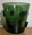 Mid-Century Modern Green Blown Glass Vase With Applied Polka Dot Roundels and Rough Pontil at the Base For Sale - Image 9 of 12