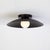 Contemporary Dome Flush Mount, Black, 3in Glass Globe, Modern Led Ceiling Light, by Research.Lighting For Sale - Image 3 of 6