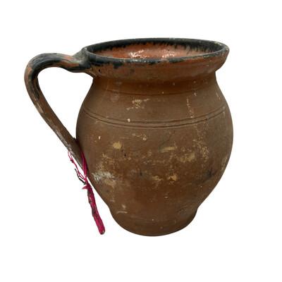 Farmhouse Antique Hungarian Folk Art Pottery For Sale - Image 3 of 5