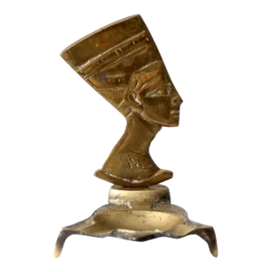 Vintage Brass Nefertiti Ashtray
