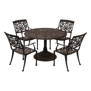 Outdoor Lifestyle Cast Aluminum Patio Dining Set For Sale
