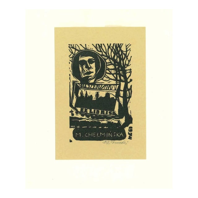 Chelminska, Original Woodcut, Mid-20th-Century For Sale