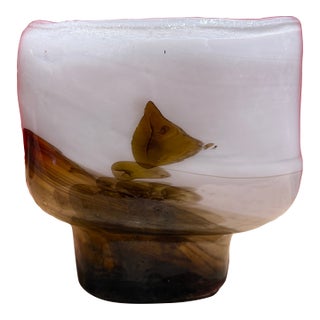 Unique Holmegaard Per Lutken Glass Vase For Sale