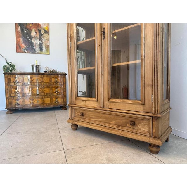 Rustic Farmhouse Display Cabinet For Sale - Image 11 of 12