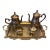 Vintage Tea and Coffee Silver-Plated Matching 5 Piece Service Set With Tray For Sale