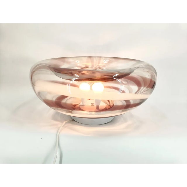 Mid-Century Modern Vintage Murano Glass Table Lamp, 1970s For Sale - Image 3 of 11