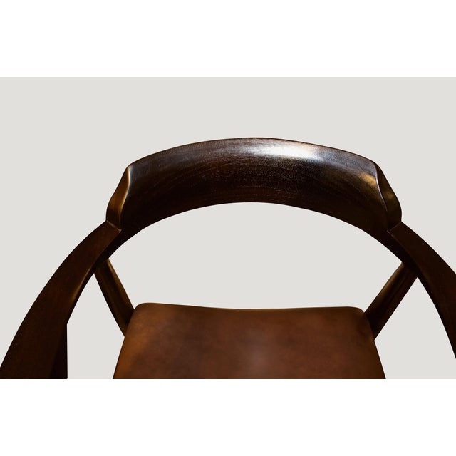 2010s Andrianna Shamaris Modern Curve Chair For Sale - Image 5 of 5