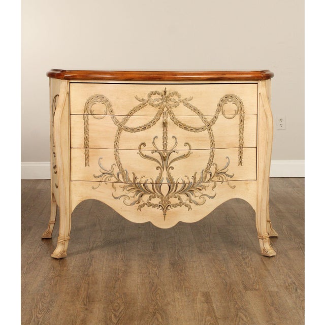 Brown Ferguson Copeland 'Isabella' Paint Decorated Commode For Sale - Image 8 of 12