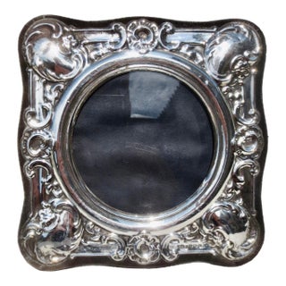 Sterling Silver Edwardian Style Photo Frame. For Sale