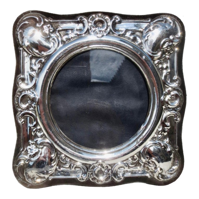 Sterling Silver Edwardian Style Photo Frame. For Sale