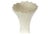 Tall Flute-Shaped Lattice Pattern Milk Glass Vase For Sale - Image 5 of 6