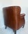 Wood Brown Leather Club Chair, 1990s For Sale - Image 7 of 15
