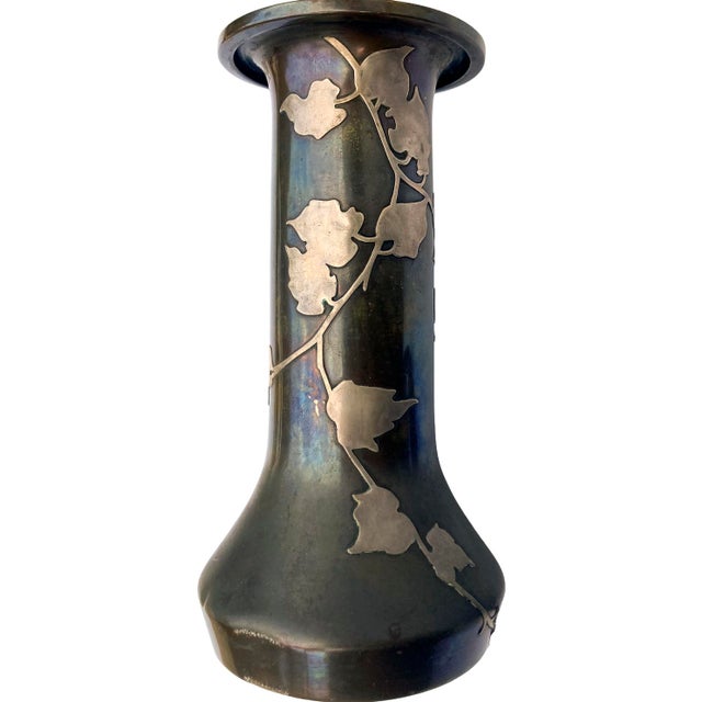 1900 Heintz Art Metal Shop Silver Crafted Table Lamp For Sale In Los Angeles - Image 6 of 13