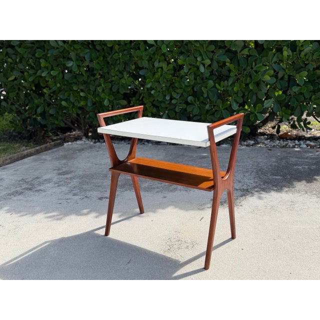Adrian Pearsall Mid 20th Century Modern Sculptural Wood Side Table For Sale - Image 4 of 10