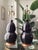 Black Rare Early Signed Christopher Spitzmiller Double Gourd Ceramic Table Lamps, Dated 2004 – Pair For Sale - Image 8 of 9