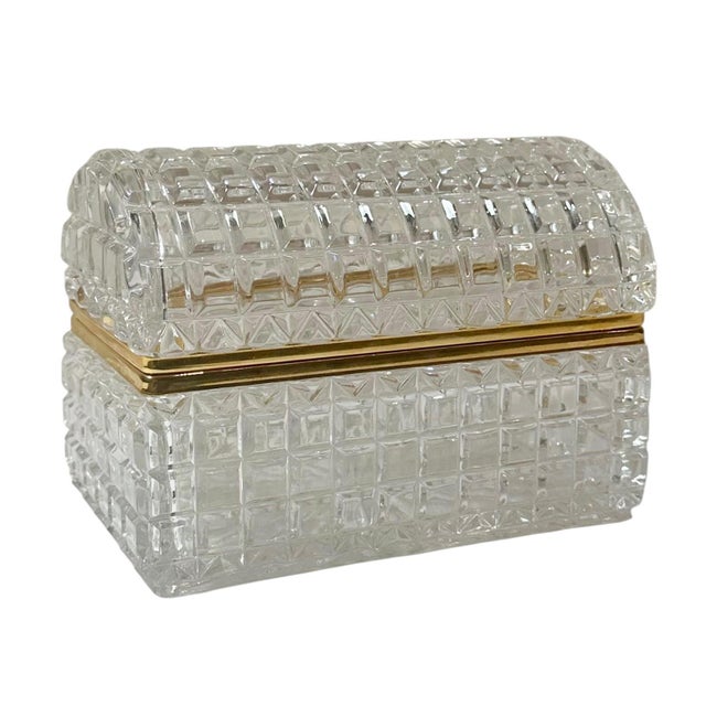 1950s Czechoslovakian Crystal Box For Sale - Image 4 of 10