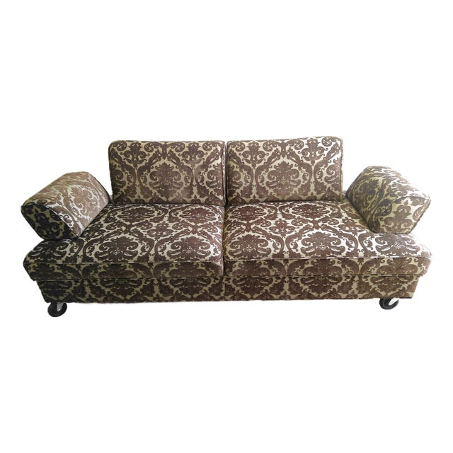 Custom Rolling Sofa / Twin-Size Daybed – Eclectic Bohemian For Sale