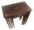Early 20th Century Inlaid Wood Nesting Tables, Set of Four For Sale