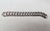 Mid-Century Modern Vintage 1950s Signed Napier Silvertone Etched Stars & Clouds Round Link Bracelet For Sale - Image 3 of 9