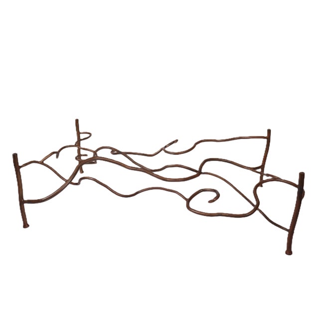 Vintage Eric Powell Bronze and Glass Coffee Table For Sale - Image 9 of 17