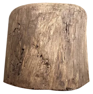 Late Meiji Period Minimalist Japanese Mochi-Tsuki Usu Rice Mortar