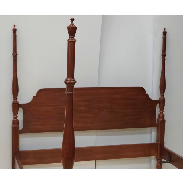 Early 21st Century Henkel Harris Wild Black Cherry Semi Poster Queen Size Bed For Sale - Image 5 of 12