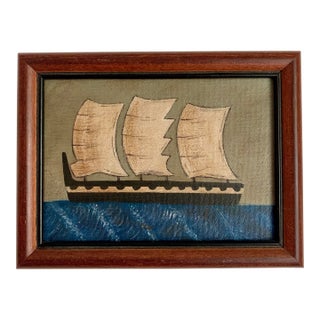 Contemporary Impressionist Style Seascape Painting on Canvas, Framed For Sale