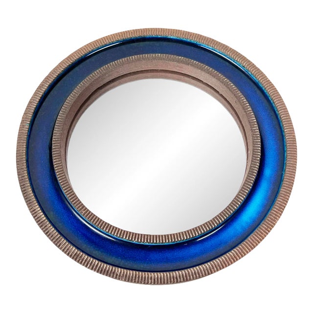 Erik Reiff Ceramic Mirror for Knabstrup Denmark For Sale