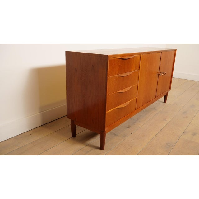 Vintage Teak Sideboard by Erling Torvits for Klim Mobelfabrik, 1960s For Sale - Image 5 of 12