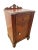 Italian Antique Italian Nightstand Cabinet With Drawer Hand Carved Walnut and Mahogany For Sale - Image 3 of 13