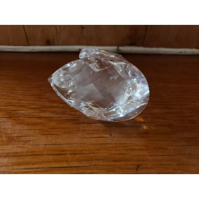 1980s Swarovski Crystal Closed Wing Swan Figurine For Sale In New Orleans - Image 6 of 7