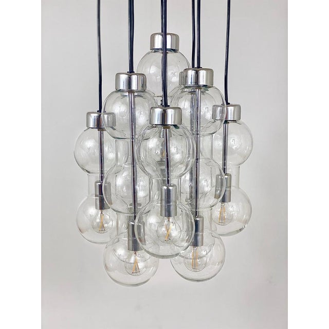 German Space Age Hourglass Chandelier, 1960s For Sale - Image 6 of 18