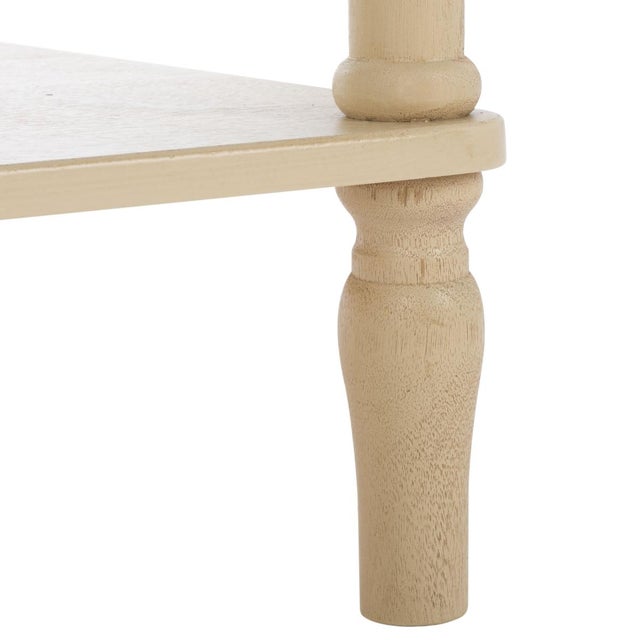 Early 21st Century Heaven Scalloped Accent Table in Natural For Sale - Image 5 of 8