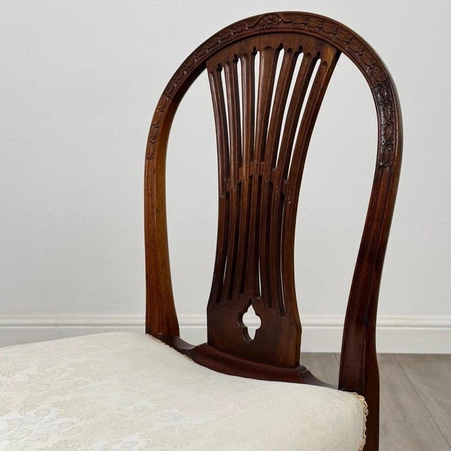 19th Century Antique English Hepplewhite Dining Chairs, Set of 8 For Sale - Image 6 of 9