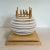 Mid 20th Century Mid-Century Sculptural Objet d'Art in Wood and White Acrylic For Sale - Image 5 of 9