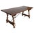 Late 19th Spanish Walnut Dining Fratino Table With Iron Stretcher For Sale - Image 11 of 11