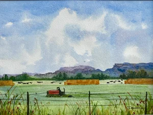 Giclee Print Watercolor Painting “My Neighbors”