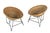 Wood Mid-Century Modern Wicker Basket Armchair in the style of Matthieu Matégot For Sale - Image 7 of 18