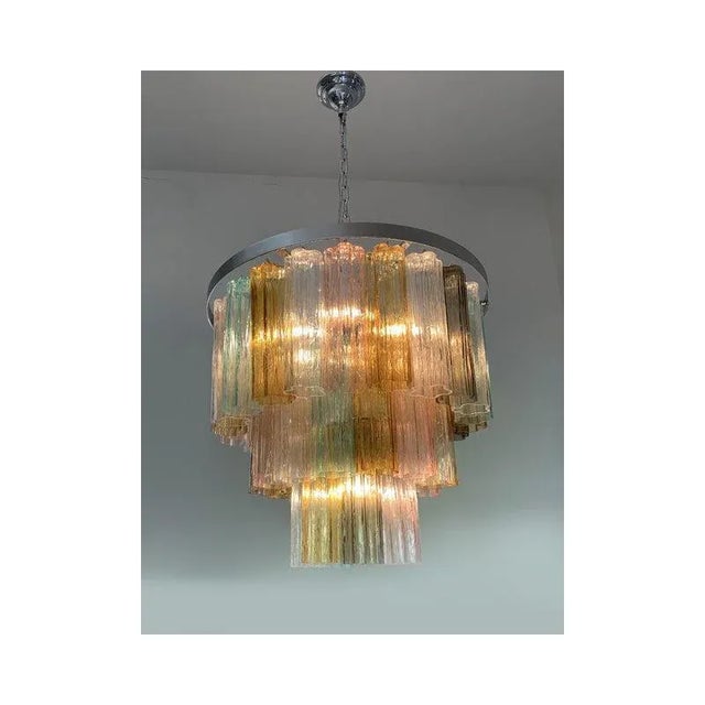 Tronchi Murano Glass Chandeliers by Simoeng, Set of 2 For Sale - Image 9 of 11