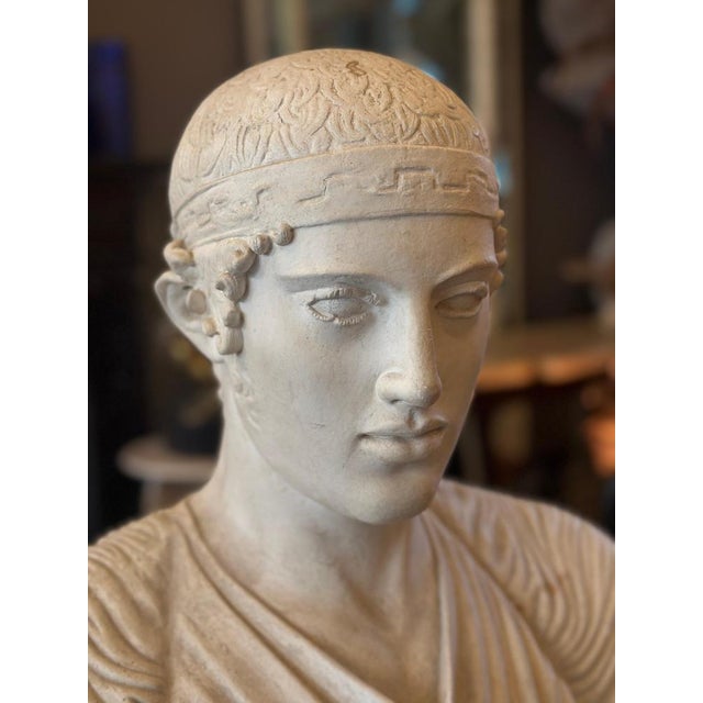 Unknown, The Charioteer of Delphi, 19th Century, Plaster For Sale - Image 9 of 14