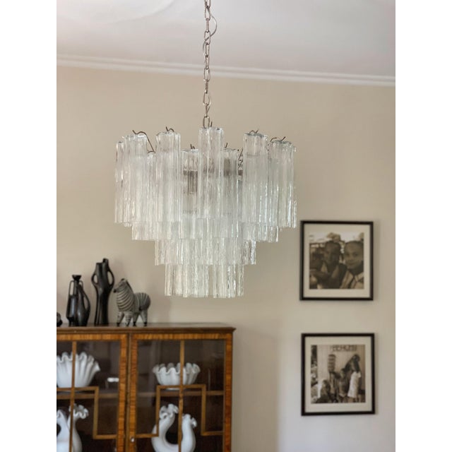 Tronchi Chandelier in Murano Glass For Sale - Image 6 of 12