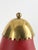 Red Danish Modern Brass and Red Lacquered Table Lamp, Denmark, 1950s For Sale - Image 8 of 9