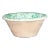 19th Century French Speckled Green Glazed Terracotta Tian Decorative Bowl For Sale